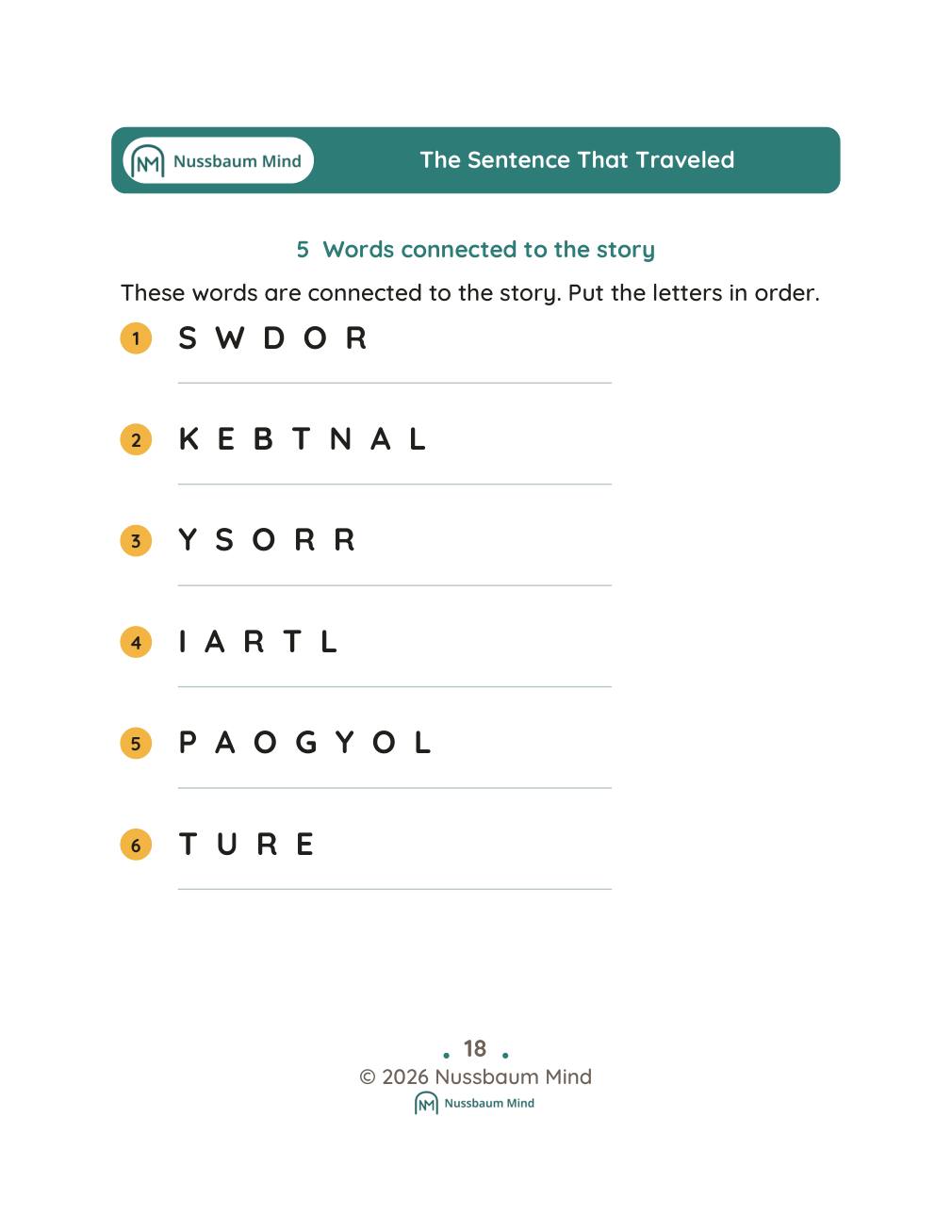 The Sentence That Traveled complete book page 19