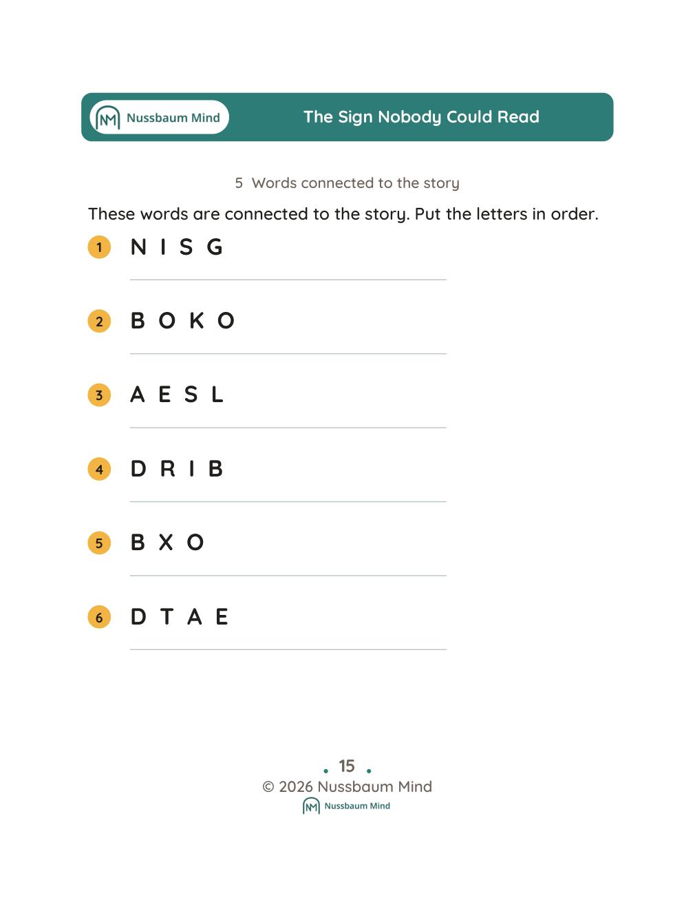 The Sign Nobody Could Read complete book page 16