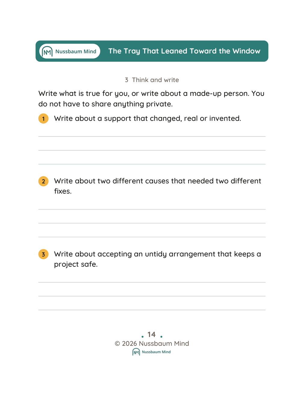 The Tray That Leaned Toward the Window complete book page 15