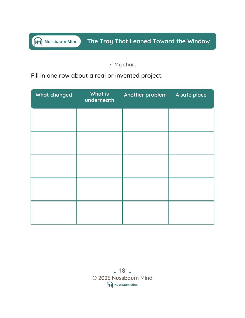 The Tray That Leaned Toward the Window complete book page 19
