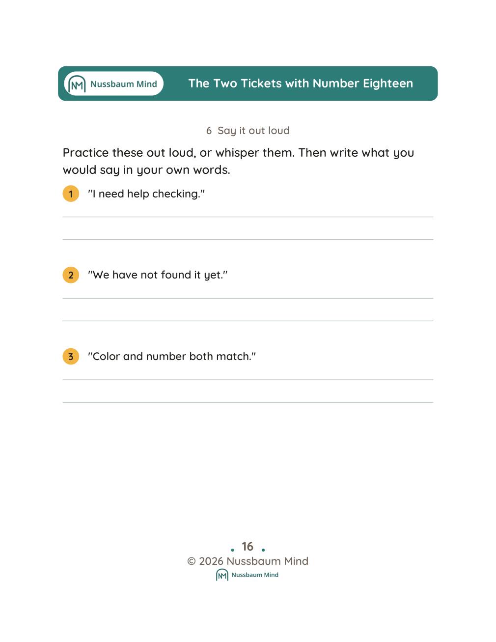 The Two Tickets with Number Eighteen complete book page 17