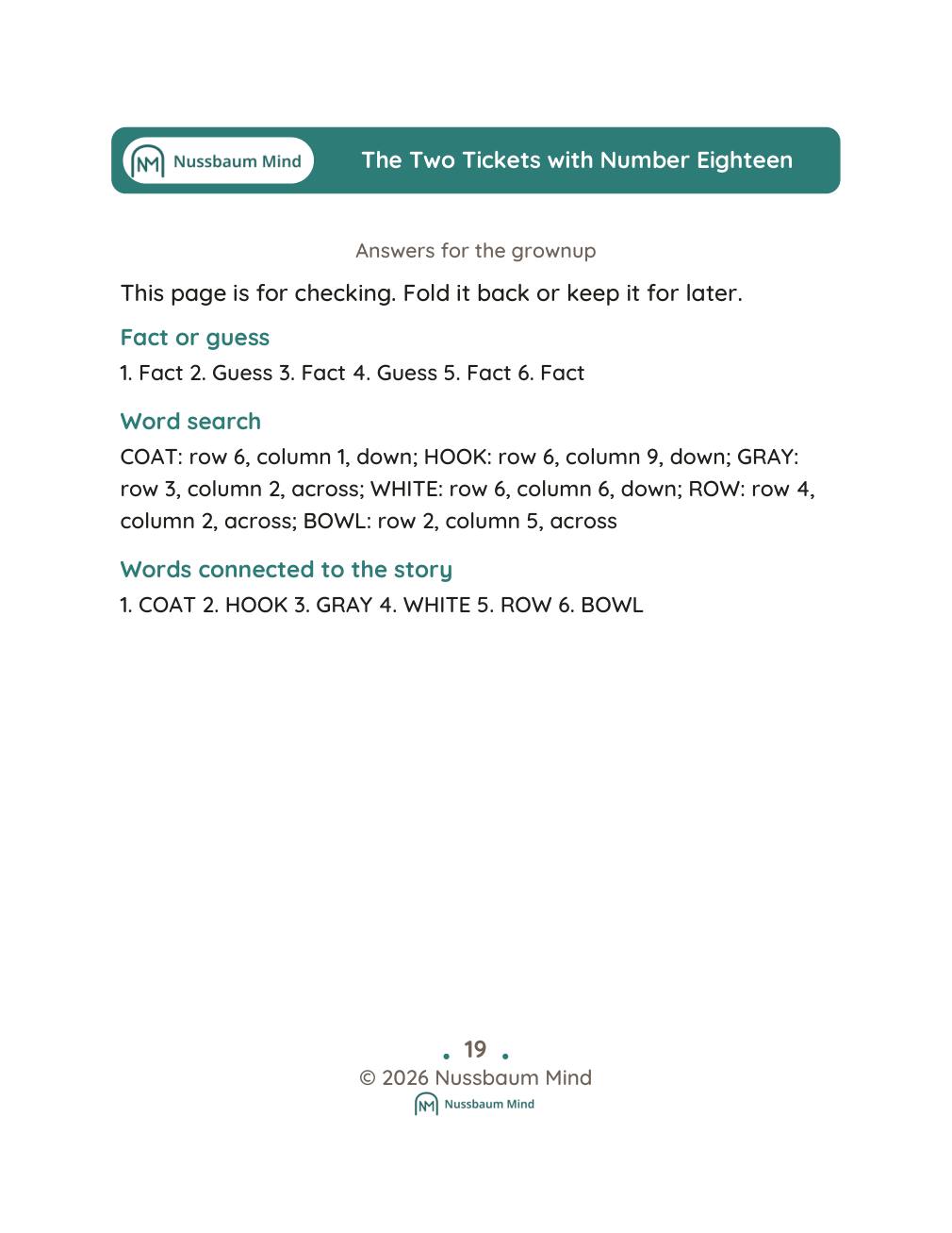 The Two Tickets with Number Eighteen complete book page 20